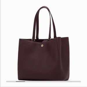 Dagne Dover Large Allyn Oxblood Leather Tote